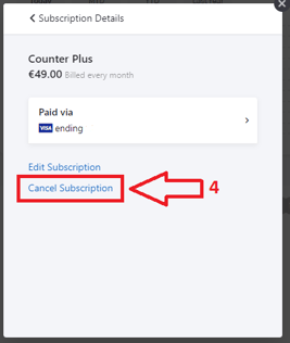 Cancel subscription 3